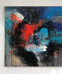 Large Acrylic Abstract Painting Colorful Wall Art Abstract Artwork Canvas Acrylic Oil Painting On Canvas Home Decor Wall Art | SEE THROUGH HEART