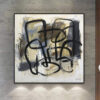 Buy Large Beige Oil Painting On Canvas Modern Wall Art Abstract Fine Art Contemporary Wall Decor | MEETING OF TWO STRANGERS online shopping cheap