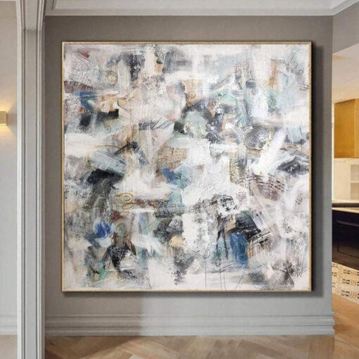 Buy Large Beige Painting On Canvas Colorful Wall Art Modern Wall Decor | FIRST SNOW online shopping cheap