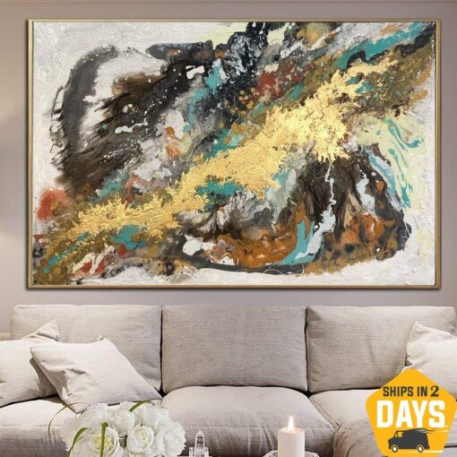 Buy Large Brown Abstract Painting Large Wall Art Original Beige Art On Canvas Oil Painting Contemporary Art Over The Fireplace Decor | VARIETY OF FLAVORS 36"x54" online shopping cheap