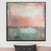 Buy Large Canvas Art Ocean Painting Abstract Canvas Paintings Pink Abstract Artwork Modern Abstract Painting | PINK DAWN online shopping cheap