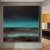 Buy Large Canvas Wall Art Contemporary Art Abstract Blue Landscape Painting Unique Wall Art Oil Painting Living Room Wall Art Framed Wall Art | BLUE NIGHT online shopping cheap