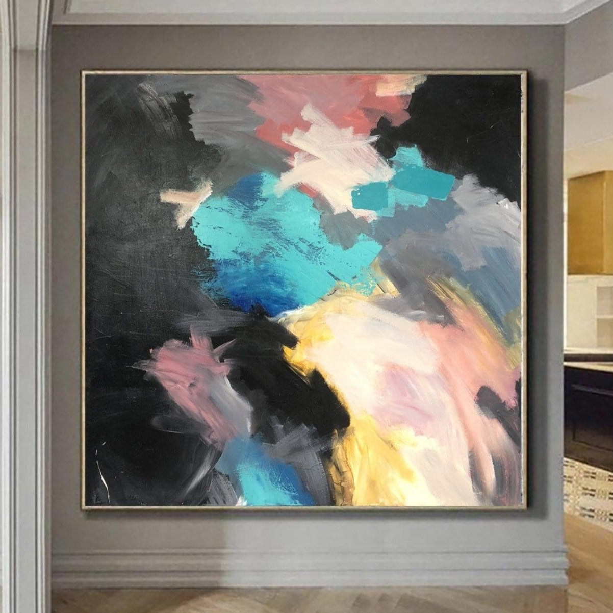 Buy Large Colorful Abstract Painting On Canvas Acrylic Wall Art Original Wall Decor | MAP OF MY MEMORIES online shopping cheap