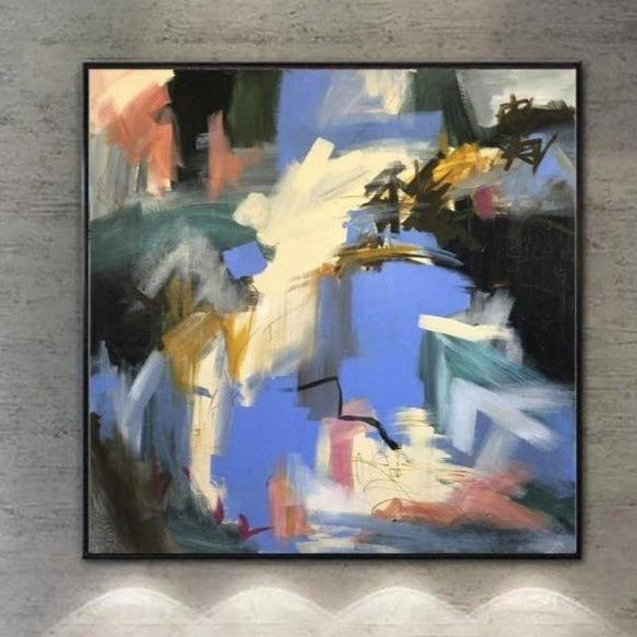 Buy Large Colorful Acrylic Painting On Canvas Abstract Wall Art Modern Wall Decor | STAINED GLASS online shopping cheap