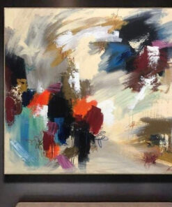 Large Colorful Artwork Minimalist Paintings On Canvas Acrylic Art Custom Wall Art | IT WAS JULY