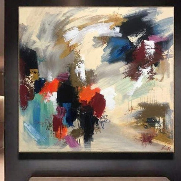 Buy Large Colorful Artwork Minimalist Paintings On Canvas Acrylic Art Custom Wall Art | IT WAS JULY online shopping cheap