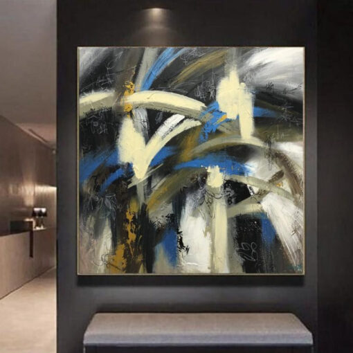 Buy Large Colorful Canvas Art Modern Abstract Acrylic Painting Contemporary Wall Art | FLOWER SOUL online shopping cheap