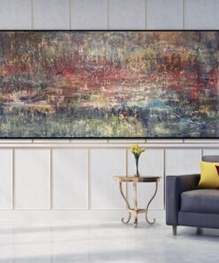 Large Colorful Painting on Canvas Abstract Contemporary Wall Art Original Artwork for Room | COMPREHENSION