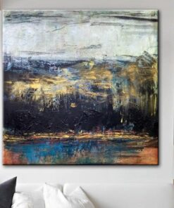 Large Contemporary Colorful Artwork Acrylic Painting On Canvas | FANTASY OF NATURE