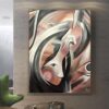 Buy Large Framed Art Figurative Art Abstract Painting On Canvas Original Artwork Grey Acrylic | SOUL MAGIC online shopping cheap