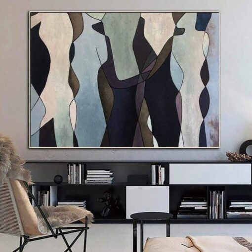 Buy Large Human Painting Gold Leaf Artwork Extremely Unique Abstract Painting Large Contemporary Oil Painting Original Modern Painting | SOUL REFLECTION online shopping cheap