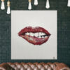 Buy Large Lips Painting Red Oil Painting Abstract Modern Art Gift for Dentist | INNER FIRE online shopping cheap