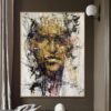 Buy Large Oil Abstract Painting on Canvas Face Painting Acrylic Figurative Art On Canvas Handmade Artwork Modern Wall Living Room Decor | COURAGEOUS CALM online shopping cheap