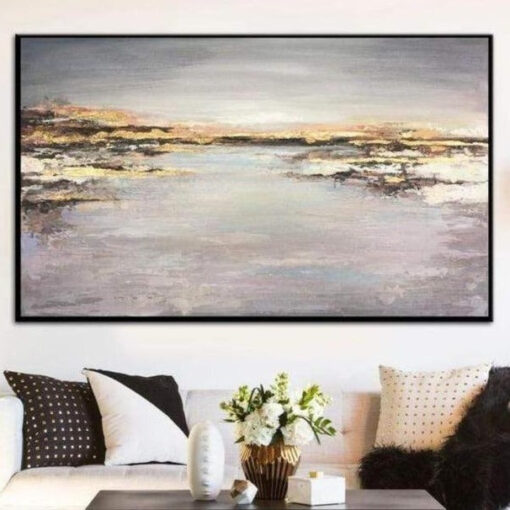 Buy Large Oil Painting Original Canvas Gold Leaf Painting Artwork Abstract Acrylic Painting On Canvas | HEALING WATER online shopping cheap