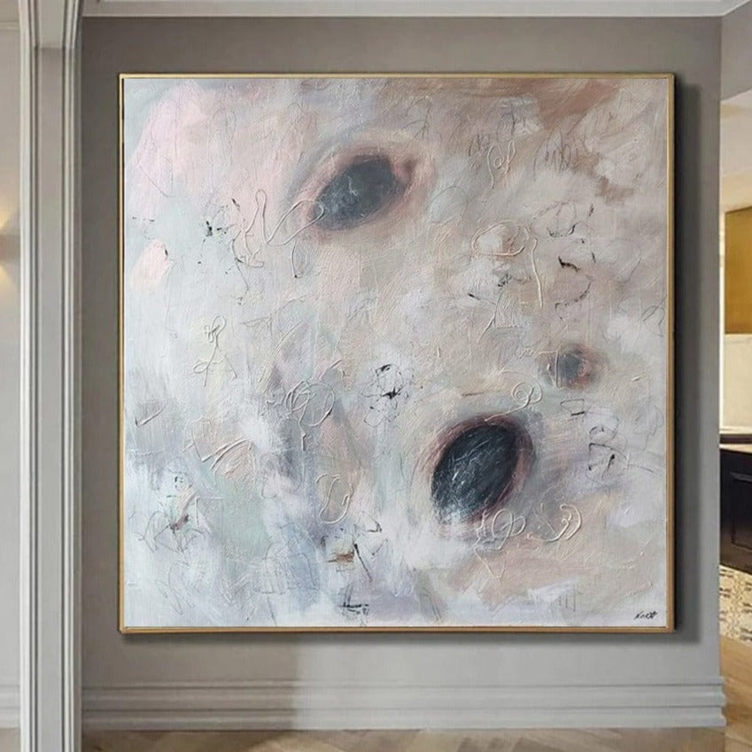 Buy Large Original Abstract Beige Paintings On Canvas Minimalist Art Modern Pastel Colors Contemporary Art Unique Textured Art | MOTHER OF PEARL online shopping cheap