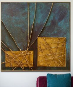 Large Original Abstract Colorful Paintings On Canvas Contemporary Art Textured Painting Geometric Fine Art | PASSAGE OF TIME