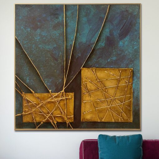 Buy Large Original Abstract Colorful Paintings On Canvas Contemporary Art Textured Painting Geometric Fine Art | PASSAGE OF TIME online shopping cheap