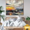 Buy Large Original Abstract Colorful Paintings On Canvas Hand Painted Art Textured Painting Expressinist Art | DEPTH OF NATURE 66 35.43"x39.37" online shopping cheap
