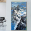 Large Original Abstract Mountains Paintings On Canvas Modern Textured Painting Hand painted Expressionist Artwork Calming Fine Art Wall Decor | BREATHTAKING VIEW