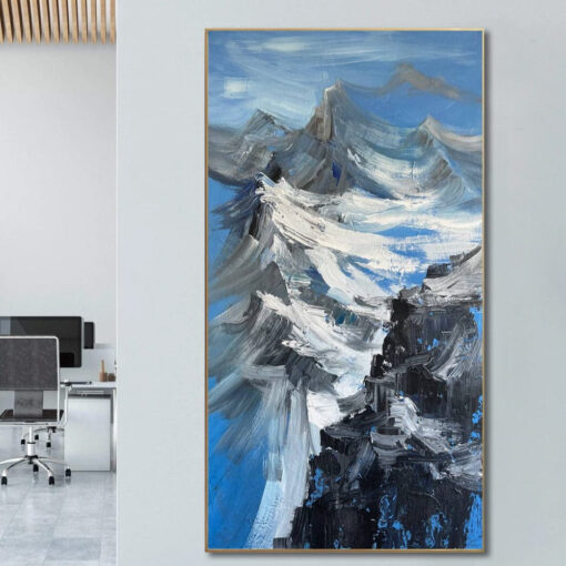 Buy Large Original Abstract Mountains Paintings On Canvas Modern Textured Painting Hand painted Expressionist Artwork Calming Fine Art Wall Decor | BREATHTAKING VIEW online shopping cheap