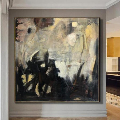 Buy Large Original Acrylic Abstract Beige Paintings On Canvas Modern Fine Art Texture Wall Art | JOYFUL GOLDEN online shopping cheap