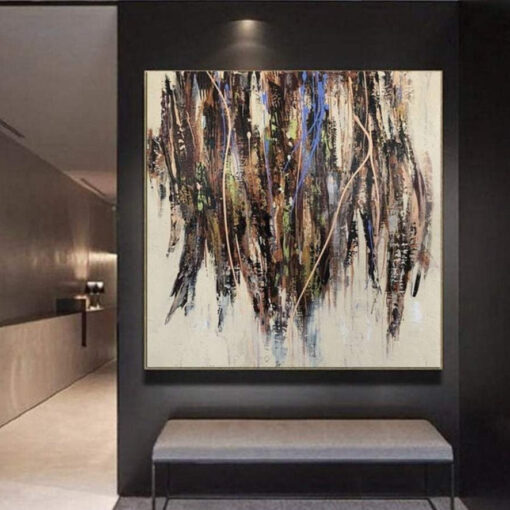 Buy Large Original Acrylic Beige Artwork Brown Painting On Canvas Wall Art Modern Art | ARTICHOKE online shopping cheap