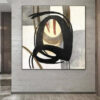 Buy Large Original Black And White Paintings On Canvas Acrylic Fine Art Modern Hotel Decor | PASSAGE online shopping cheap
