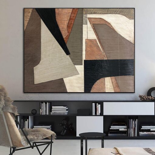 Buy Large Original Brown Painting On Canvas Beige Abstract Fine Art Modern Acrylic Oil Painting Texture Wall Art | CORRELATION online shopping cheap