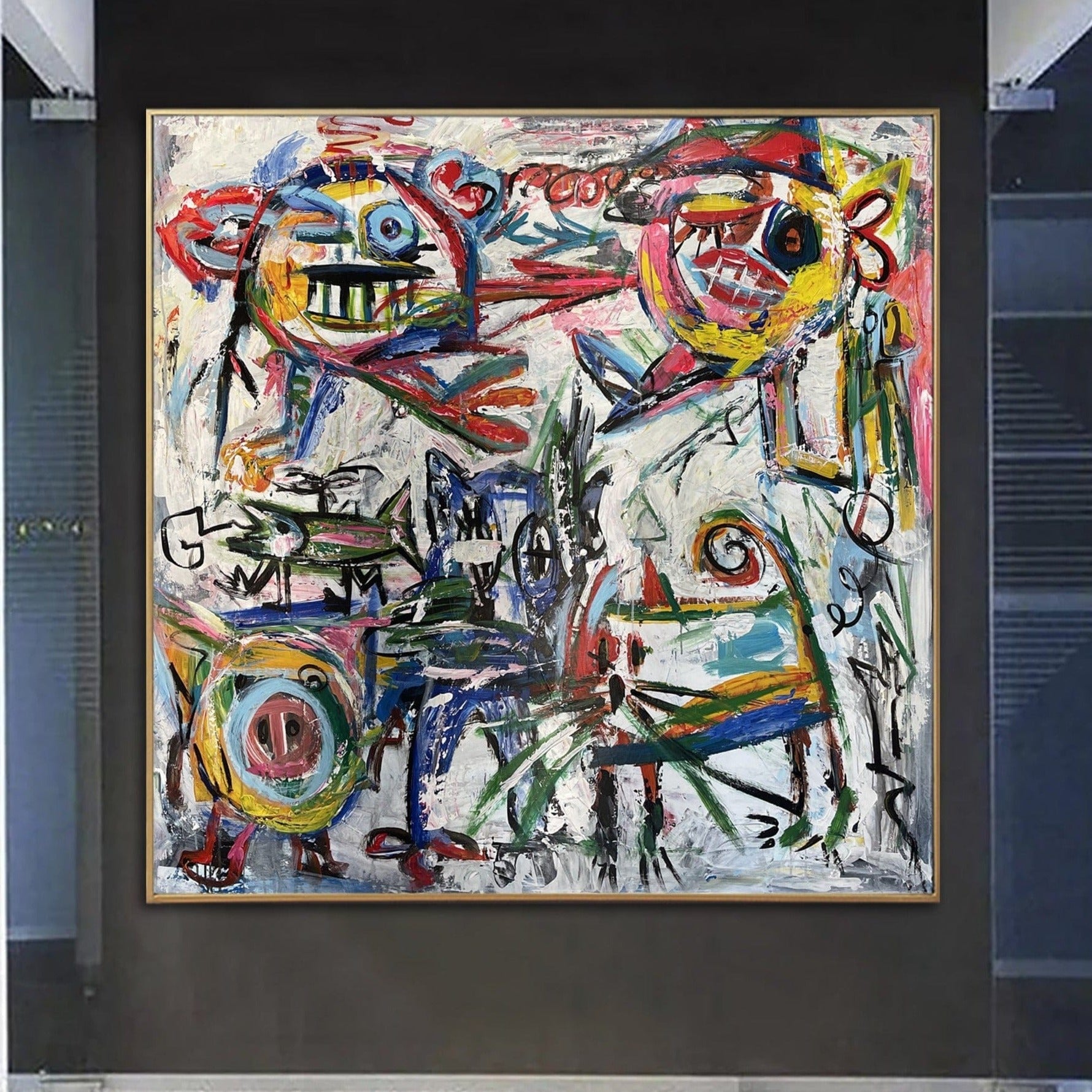 Buy Large Original Urban Fine Art Abstract Colorful Paintings On Canvas Textured Wall Decor | URBAN CHAOS online shopping cheap