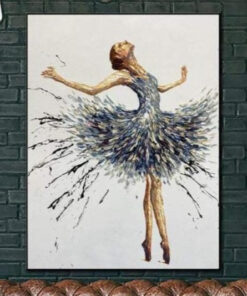Large Painting On Canvas Ballerina Colorful Painting Ballet Painting Framed Painting | BALLERINA ANNA