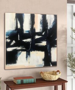 Large Painting On Canvas Original Black And White Abstract Painting On Canvas Unique Wall Art Original Wall Art | DARK WAYS