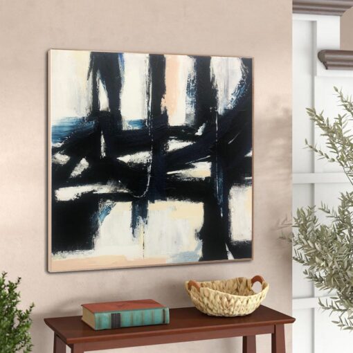 Buy Large Painting On Canvas Original Black And White Abstract Painting On Canvas Unique Wall Art Original Wall Art | DARK WAYS online shopping cheap