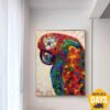 Buy Large Parrot Painting on Canvas Vibrant Wall Art Tropical Artwork Animal Art Original Bird Wall Art Contemporary Art Aesthetic Decor | RED PARROT 40"x30" online shopping cheap