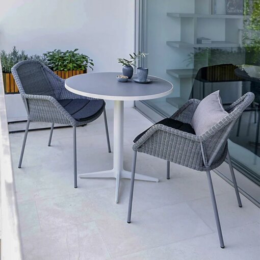 Buy Leisure rattan outdoor rattan chair cafe furniture garden terrace balcony dining table and chair combination online shopping cheap