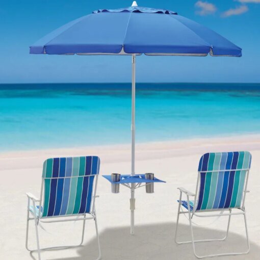 Buy MS 7FT UMBRELLA WITH TABLE umbrella for beach patio umbrella online shopping cheap