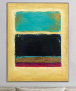 Mark Rothko Painting Original Colorful Abstract Canvas Art Modern Paintings On Canvas Acrylic Rothko Style Fine Art | MYSTERIOUS LINES