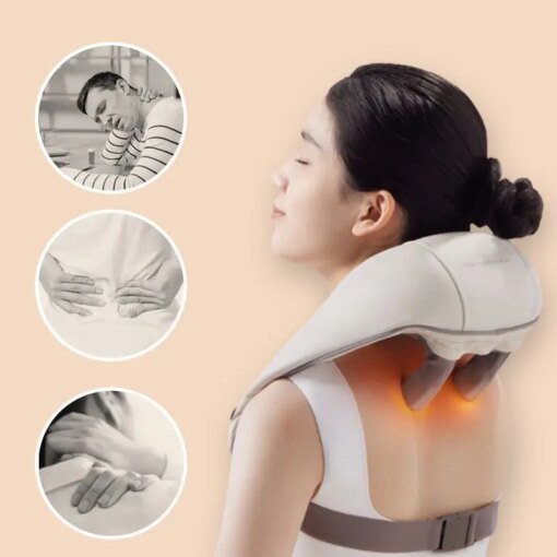 Buy Massagers for Neck and Shoulder with Heat Simulate Human Hand Grasping and Kneading Cover Important Acupoints Dropshipping online shopping cheap