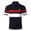 Buy Men Polo Men Short Sleeve Bottle Print Polo Shirt Contrast Color Polo New Clothing Summer Streetwear Casual Fashion Men Tops online shopping cheap