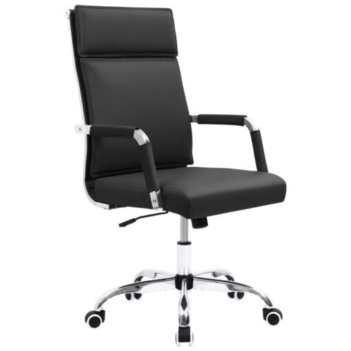 Buy Mid-Back Office Desk Chair Executive Adjustable Swivel Task Chair PU Leather Conference Chair with Armrests