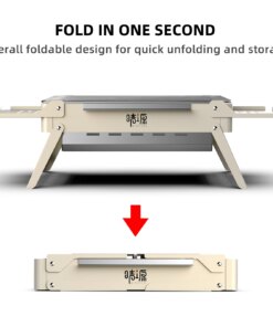 Mini Wood Stove Foldable Stove Outdoor Survival Travel Portable Cooking Tool Mini Camping Picnic BBQ Firewood Stove