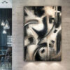 Buy Modern Abstract Beige Paintings on Canvas Black and White Wall Art Large | PROJECTED online shopping cheap