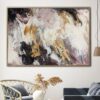 Buy Modern Oil Painting Neutral Wall Art Pour Painting on Canvas Marble Wall Art Abstract Expressionism Painting Hand Painted Artwork | APPROACHING STORM online shopping cheap