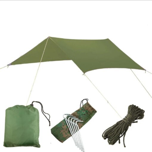 Buy Multifunctional Outdoor Shade Sails Waterproof Sunscreen Beach Pergola Shade Tent Camping Moisture-proof Mat online shopping cheap