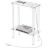 Buy Narrow Side Table with Charging Station