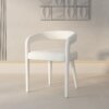 Buy New White Dining Chair Cream Style Backrest Negotiation Armchair Nordic Light Luxury Home Cloth Metal Chair Vanity Chair online shopping cheap