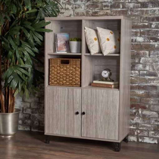 Buy Noble House Clementine Mid Century Modern Finished Fiberboard Cabinet