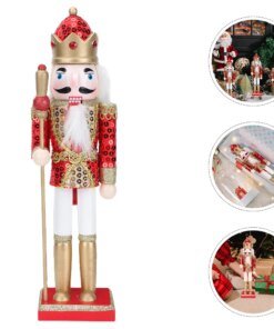 Nutcracker Desktop Decoration Xmas Nutcracker Pendant Nutcracker Wood Craft