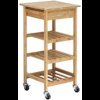 Buy Oceanstar Design Group Bamboo Kitchen Trolley