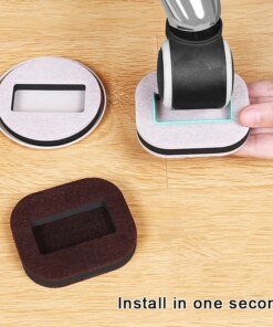 Office Chair Wheel Stopper Furniture Caster Cups Hardwood Floor Protectors Anti Vibration Pad Chair Roller Feet Anti-slip Mat