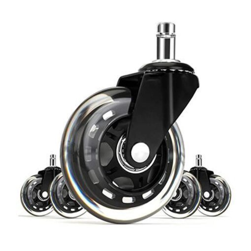 Buy Office Chair Wheels Replacement Rubber Chair Casters Are Suitable For Hardwood Floors And Carpets online shopping cheap